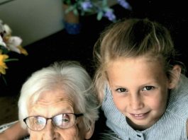 Grace Alexander with her great-granddaughter Olivia Brain.