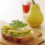 Pear Avocado and Rocket Open Sandwiches