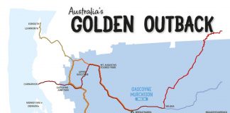 Australia's Golden Outback Map